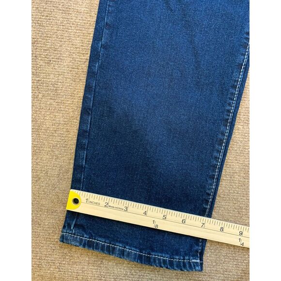 True Religion Rocco Jeans Mens 42x32 Relaxed No Flap Whiskers Blue Denim - Picture 5 of 13